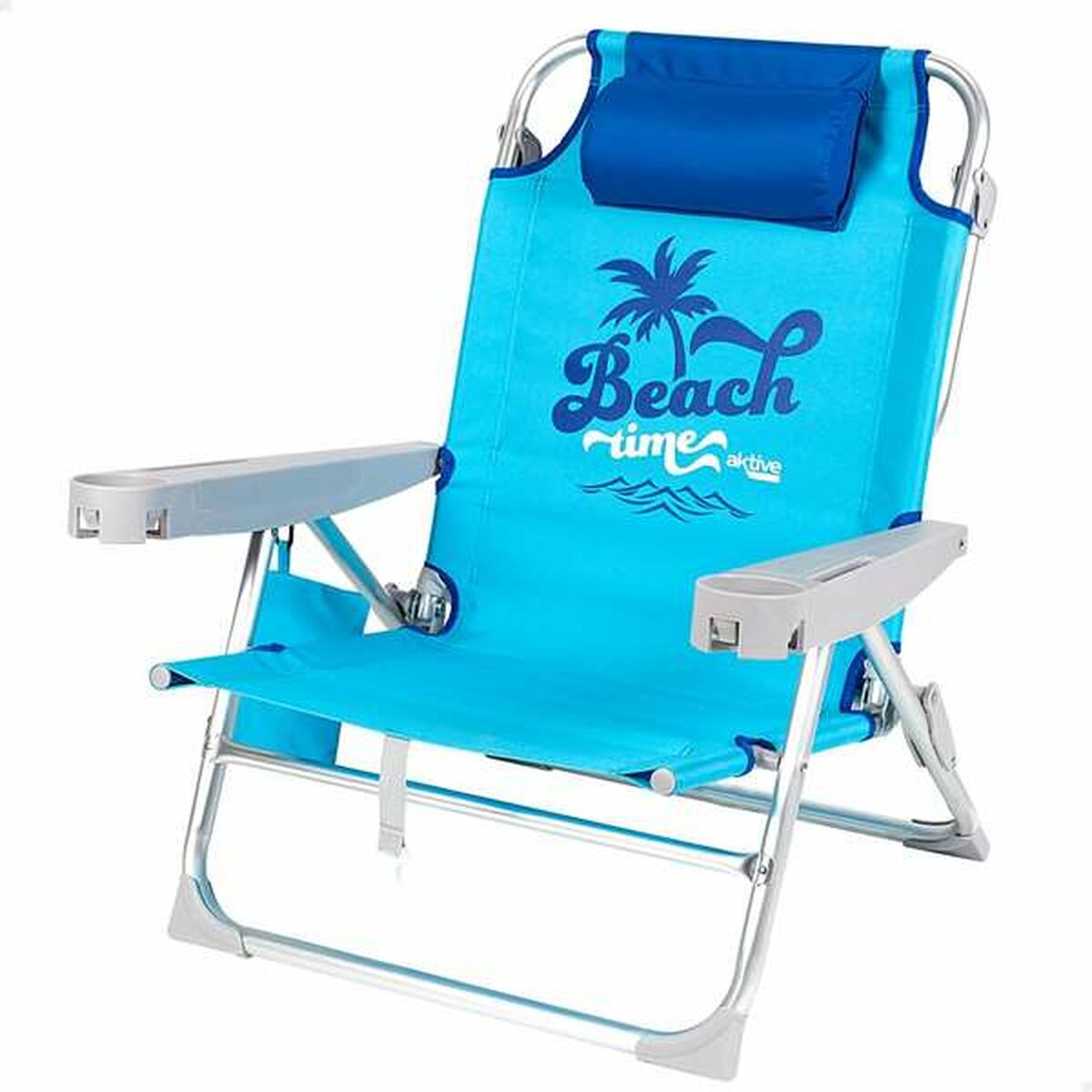 Beach Chair Aktive 53 x 58 x 28 cm Blue Beach Chair Aktive 53 x 58 x 28 cm Blue