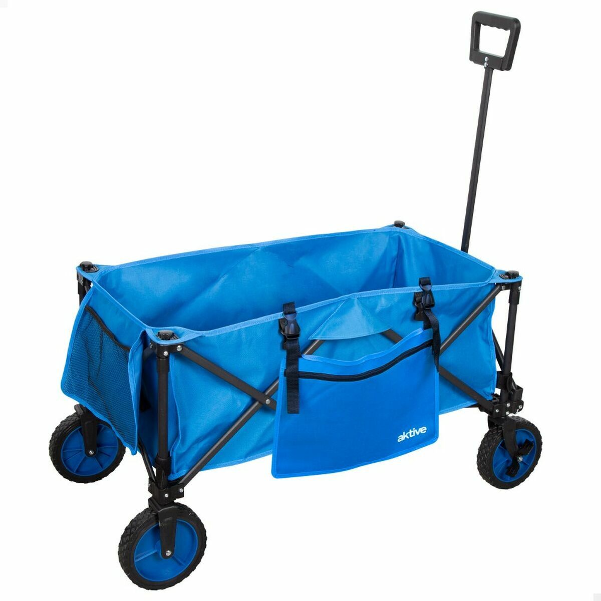 Multi-purpose Cart Aktive Blue Black Polyester PVC Steel 88 x 108 x 47 cm Foldable Beach Multi-purpose Cart Aktive Blue Black Polyester PVC Steel 88 x 108 x 47 cm Foldable Beach