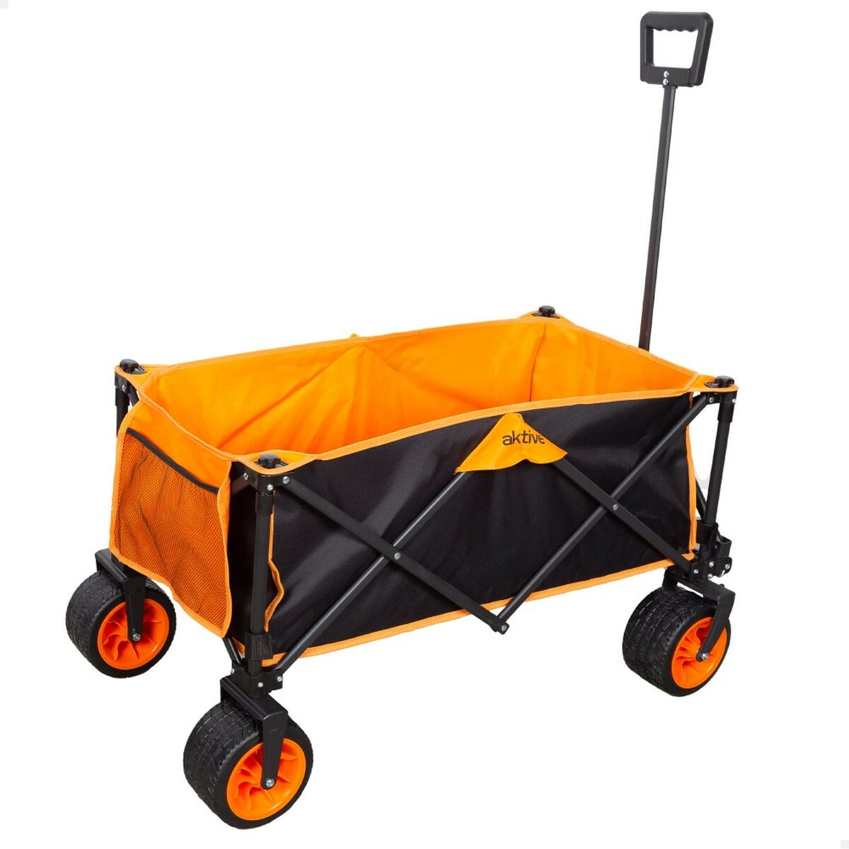 Multi-purpose Cart Aktive Orange Polyester PVC Steel 86 x 108 x 44 cm Foldable Beach Multi-purpose Cart Aktive Orange Polyester PVC Steel 86 x 108 x 44 cm Foldable Beach
