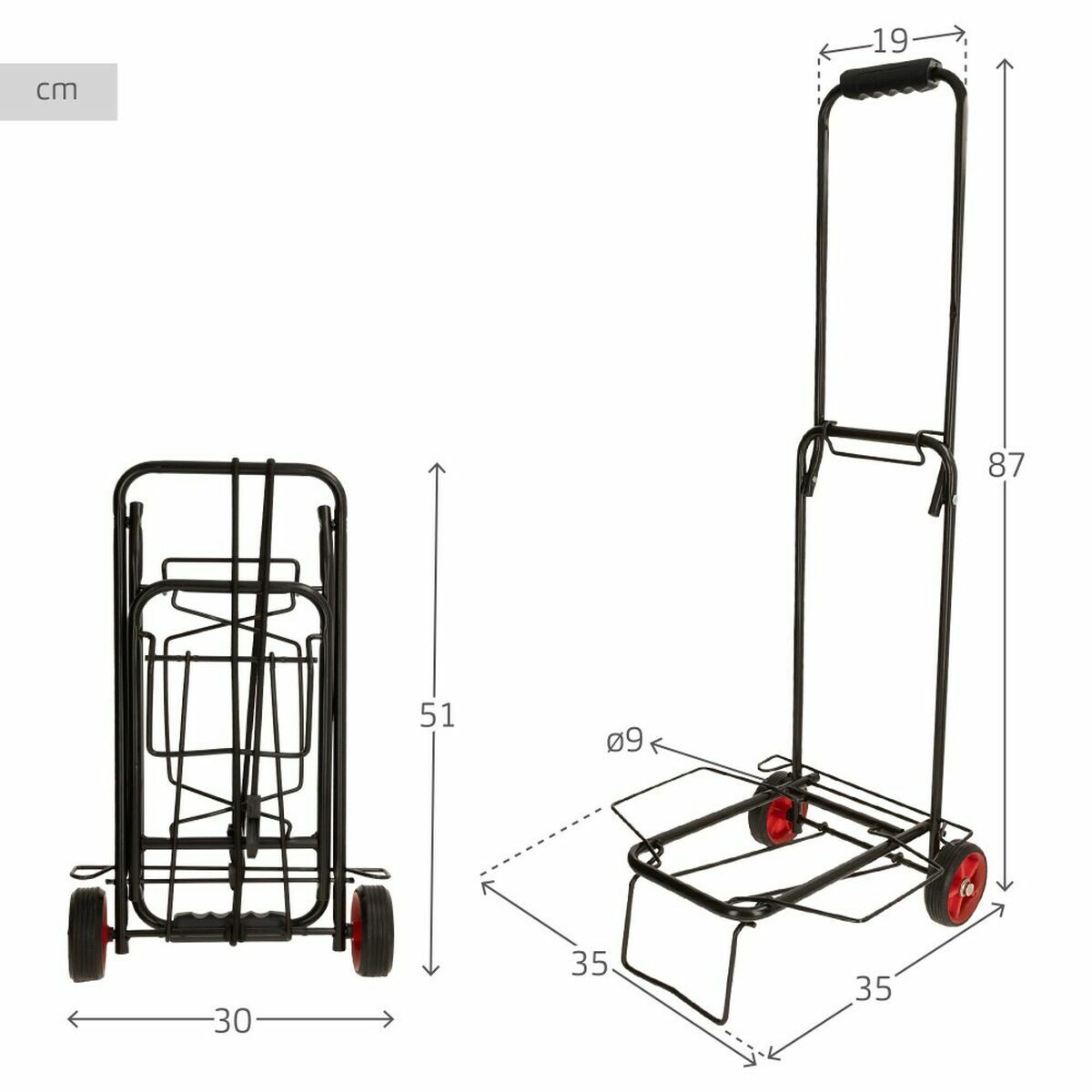 Multi-purpose Cart Aktive 35 x 35 x 87 cm