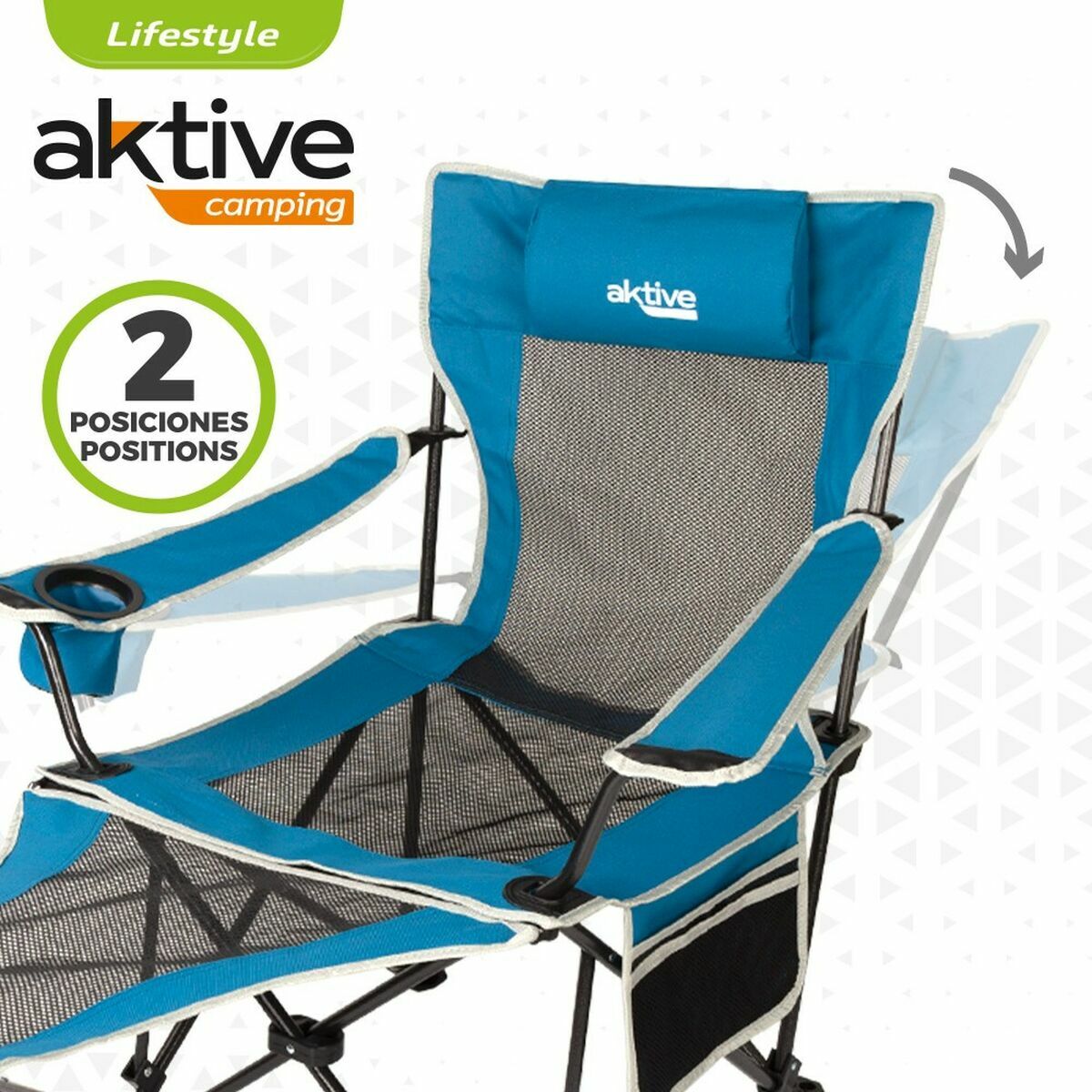 Hammock Chair Aktive 152 x 54 x 75 cm Blue