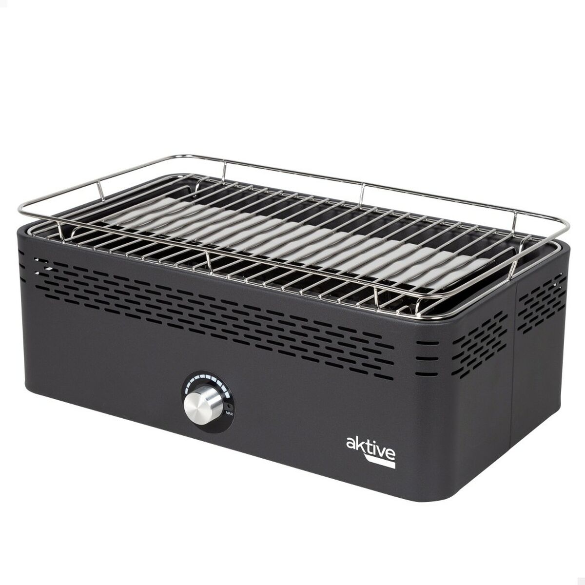 Portable Smokeless Charcoal Barbecue Aktive Stainless steel Iron 45 x 19 x 28 cm Portable Smokeless Charcoal Barbecue Aktive Stainless steel Iron 45 x 19 x 28 cm