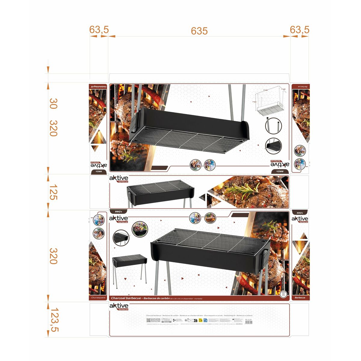 Barbecue Portable Aktive Steel