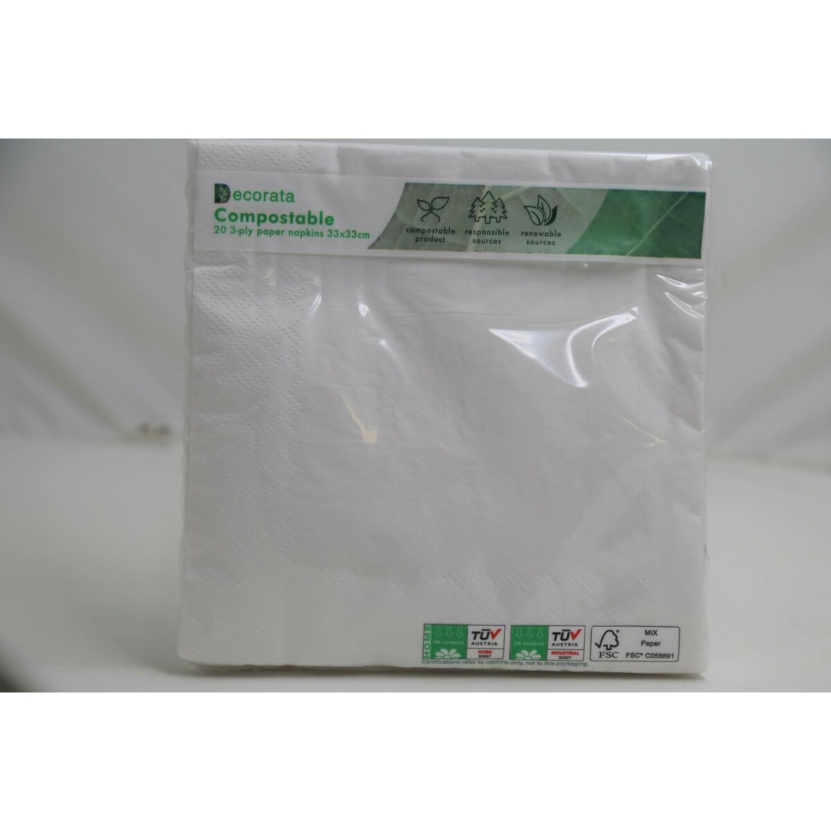Party supply set Procos White (70 piezas)