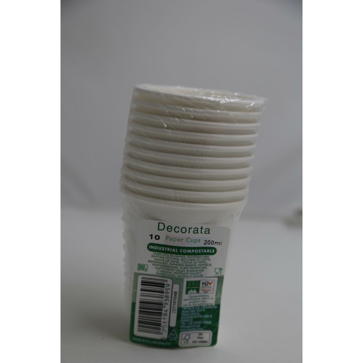 Party supply set Procos White (70 piezas)