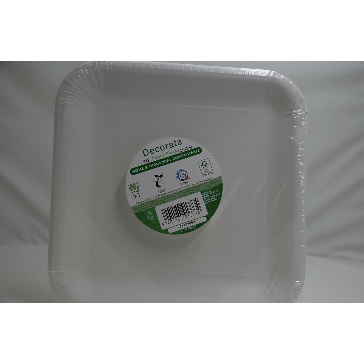 Party supply set Procos White (70 piezas)