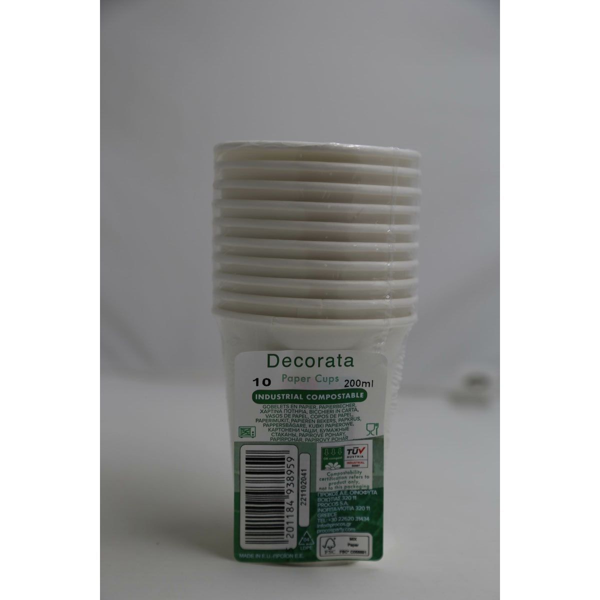 Party supply set Procos White (180 Pieces)