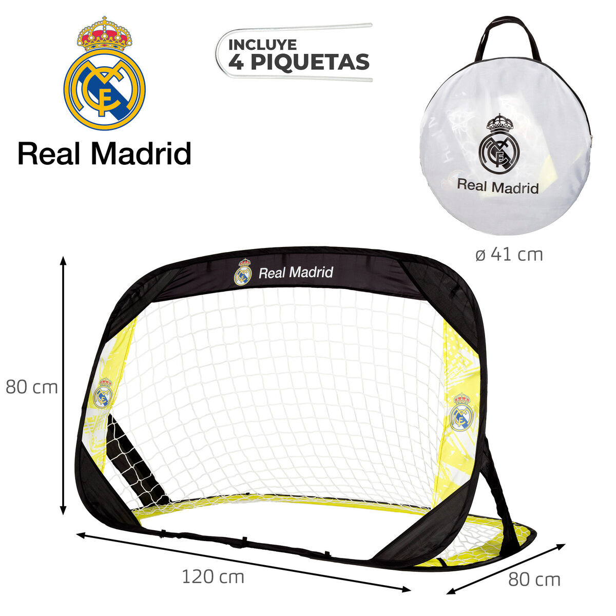 Football Goal Real Madrid C.F. 120 x 80 x 80 cm