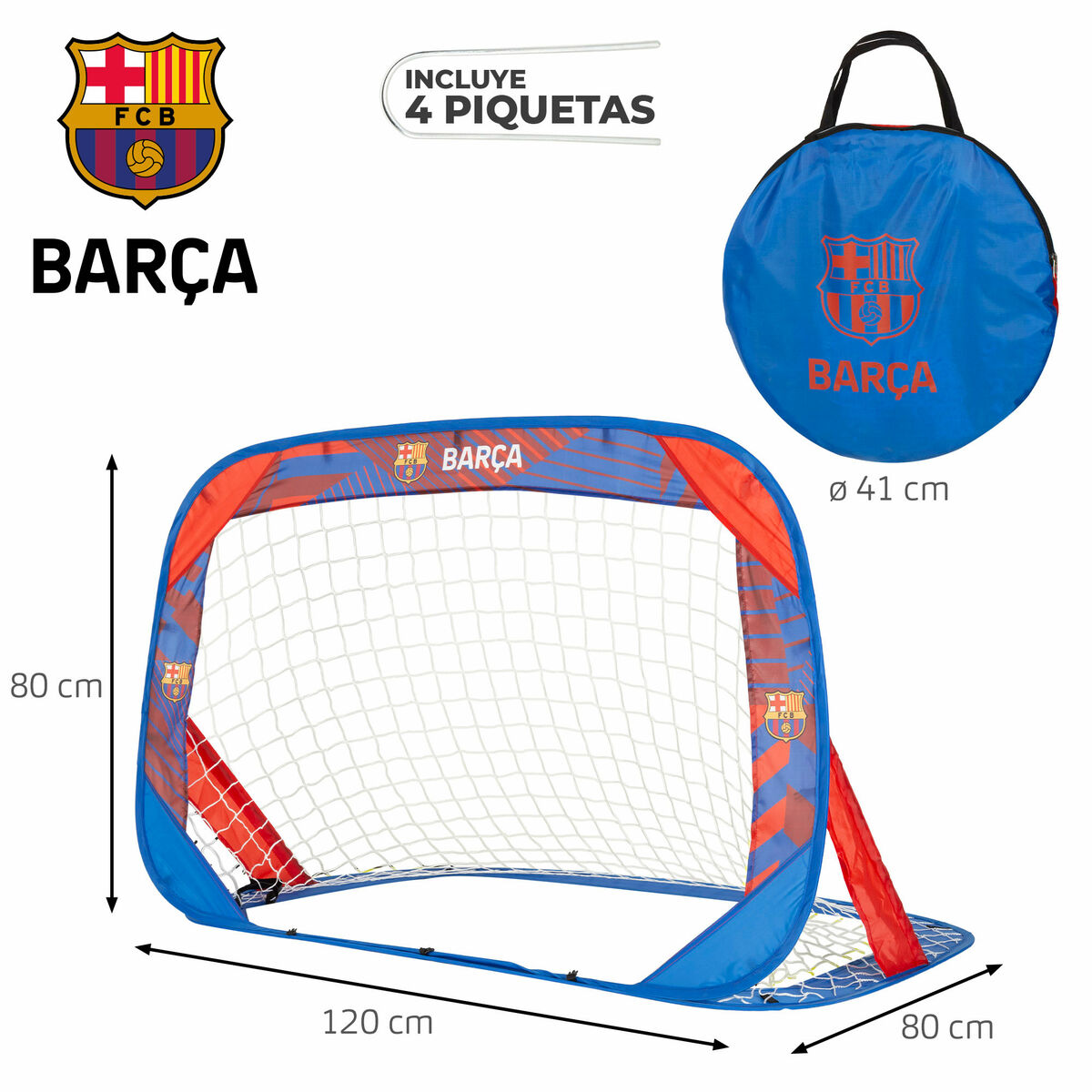 Set of 2 football goals F.C. Barcelona