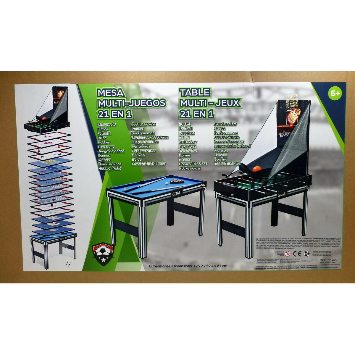 Multi-game Table CB Games Plastic 124 x 81 x 60 cm