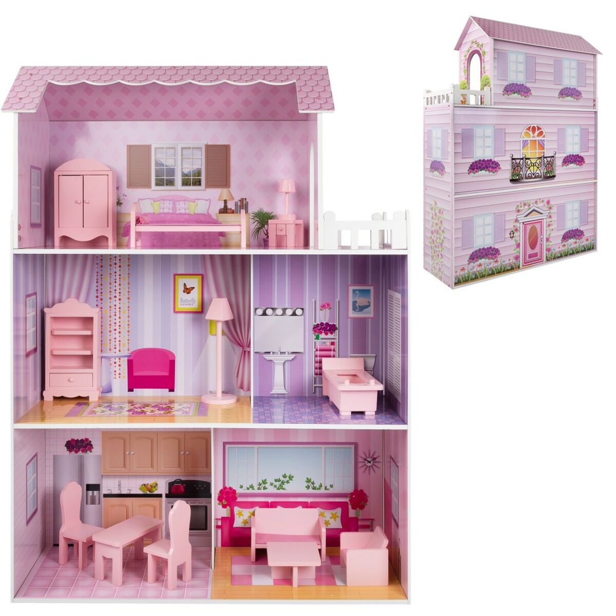 Doll’s House Play & Learn 14 Pieces 80 x 112 x 31 cm