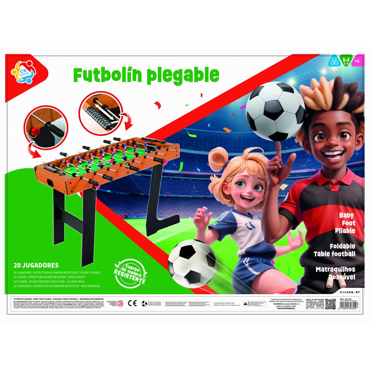 Table football CB Games 101 x 70 x 51 cm Foldable