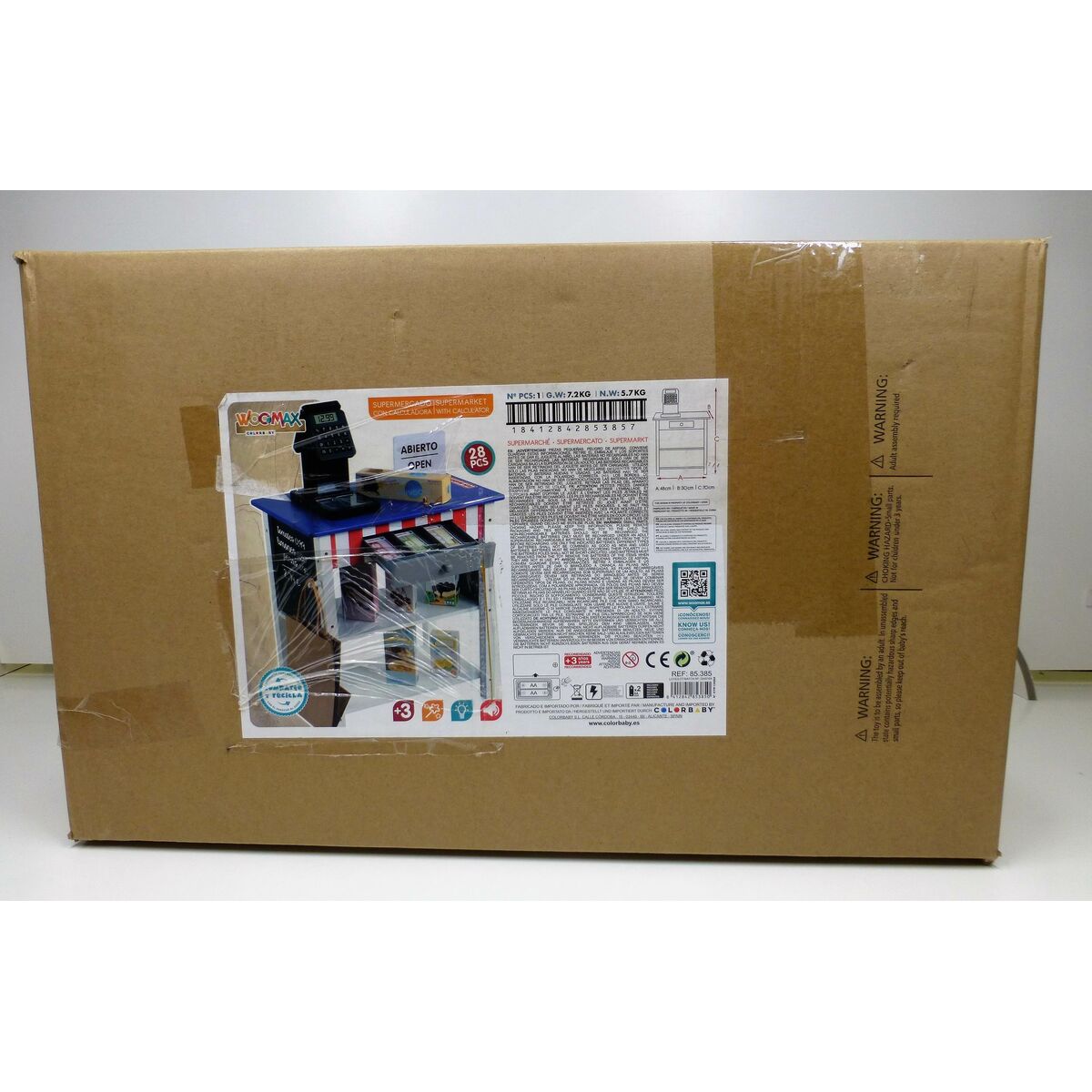 Toy Supermarket Woomax 28 Pieces 48 x 70 x 30 cm