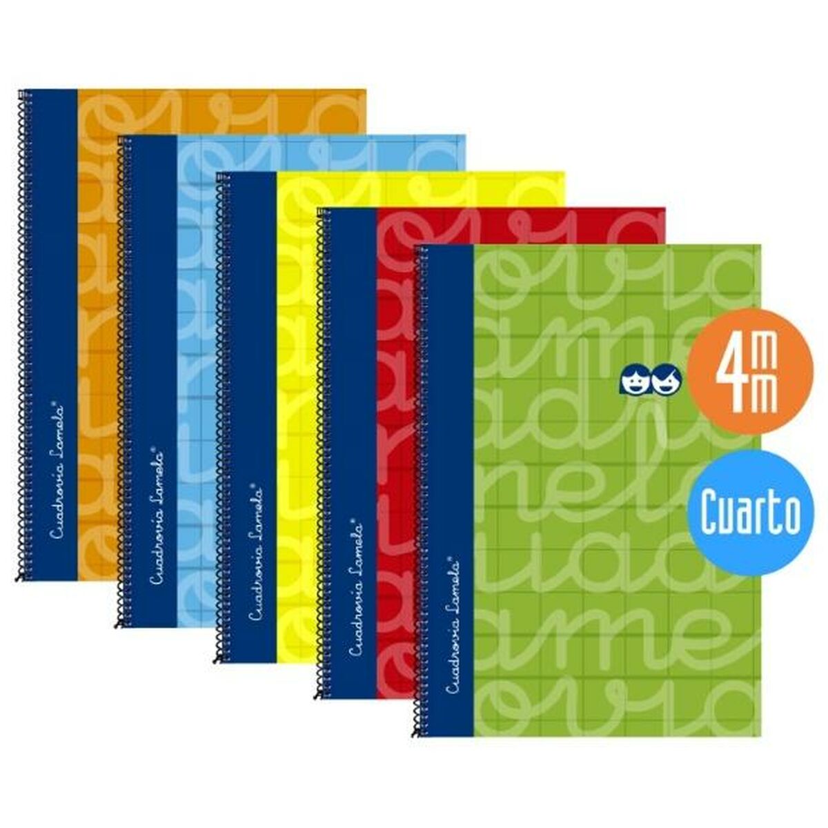 Set of exercise books Lamela Multicolour Quarto 5 Pieces 80 Sheets Set of exercise books Lamela Multicolour Quarto 5 Pieces 80 Sheets