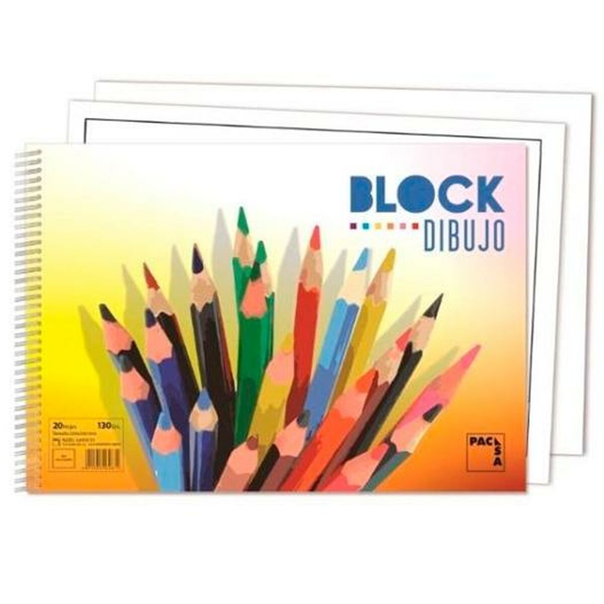 Drawing Pad Pacsa 20 Sheets 33 x 23 cm Without inset Drawing Pad Pacsa 20 Sheets 33 x 23 cm Without inset