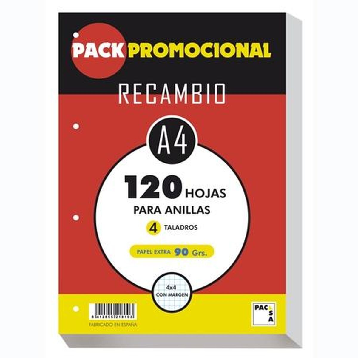 Replacement Pacsa A4 120 Sheets (16 Units) Replacement Pacsa A4 120 Sheets (16 Units)