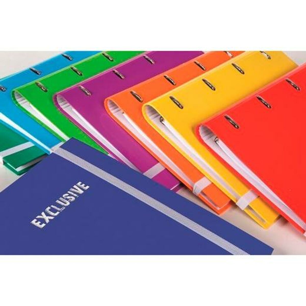 Ring binder Pacsa EXCLUSIVE Multicolour A4 (12 Units)
