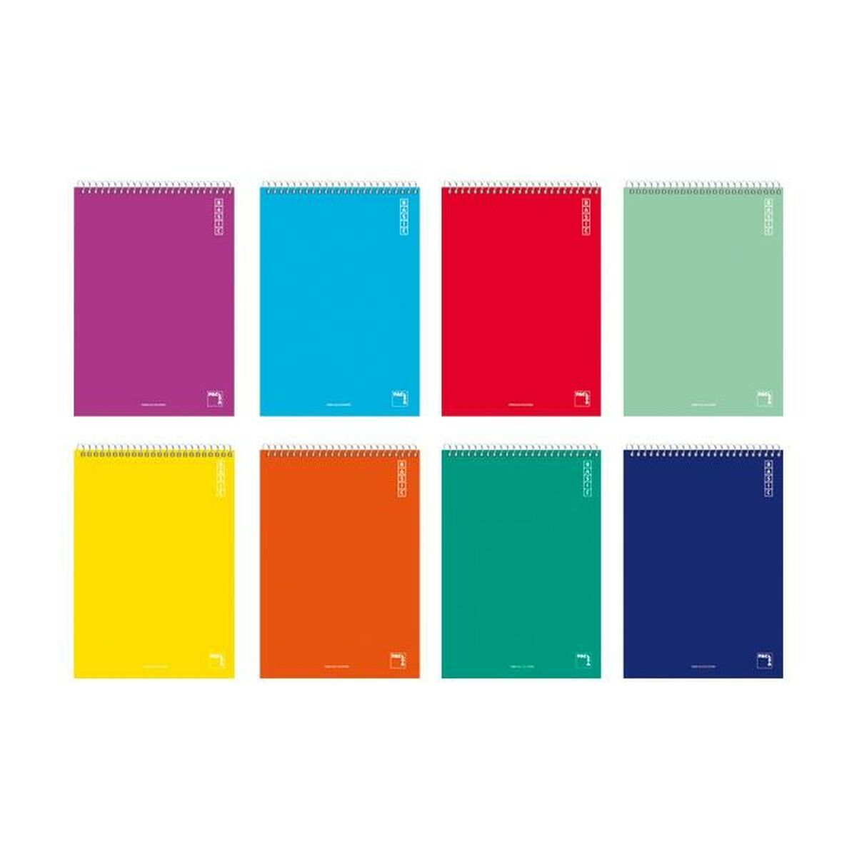 Set of exercise books Pacsa BASIC Quarto 80 Sheets 10 Pieces (6 Units)