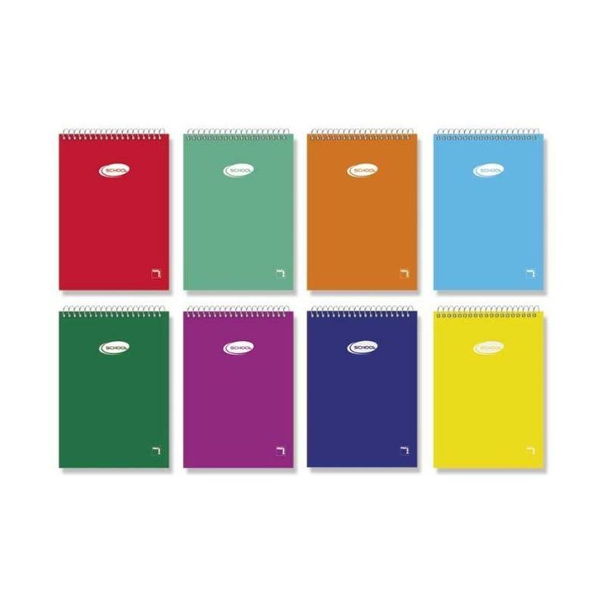 Set of exercise books Pacsa BASIC 1/12 80 Sheets 10 Pieces (12 Units)