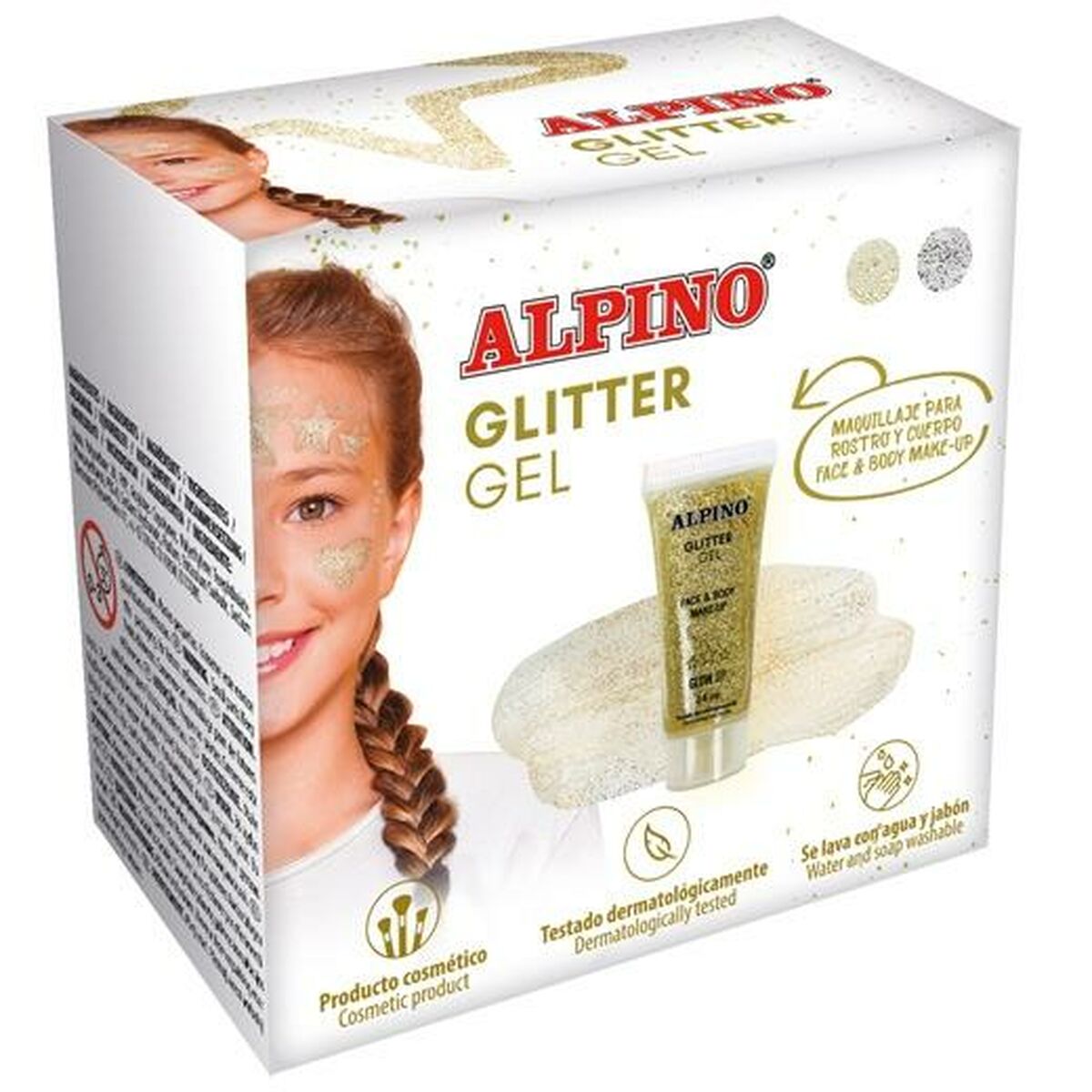 Children’s Makeup Alpino Gel Glitter Golden Children’s Makeup Alpino Gel Glitter Golden