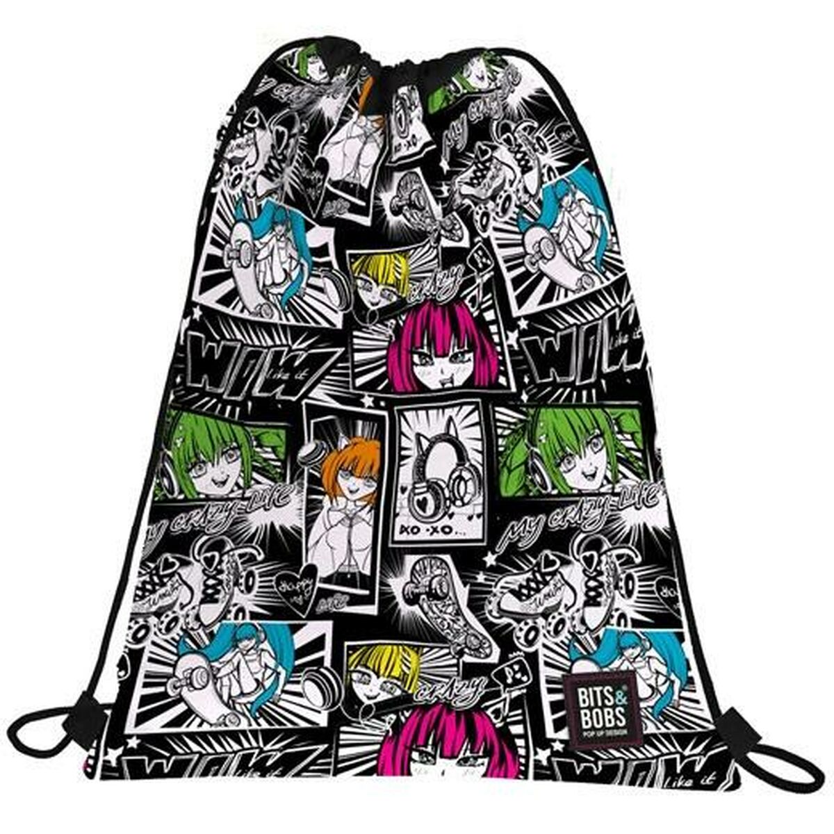 Backpack with Strings Bits&Bobs Yuku Multicolour Backpack with Strings Bits&Bobs Yuku Multicolour