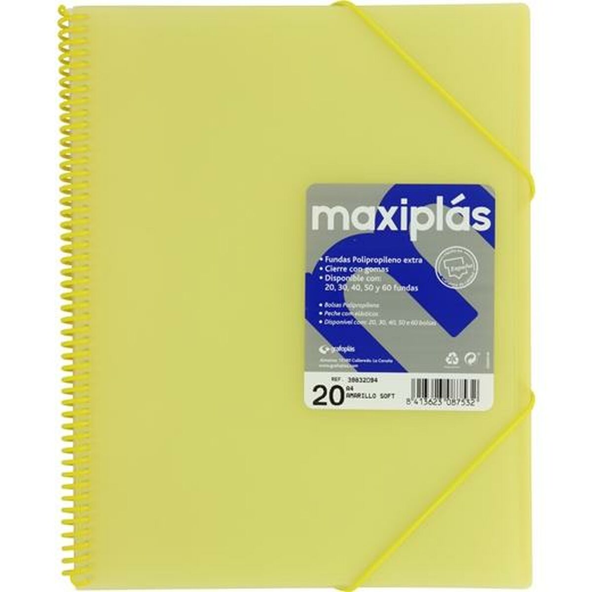 Organiser Folder Grafoplas Yellow A4 (6 Units)