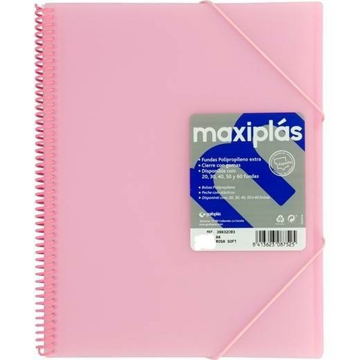 Organiser Folder Grafoplas Light Pink A4 (4 Units)