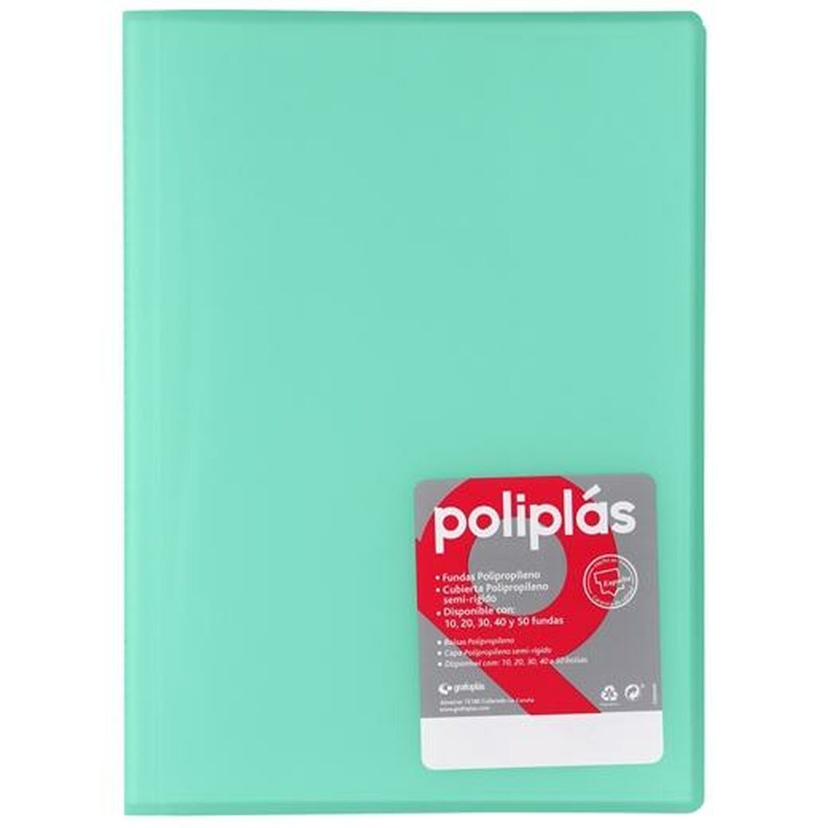 Organiser Folder Grafoplas POLIPLS Green A4 (12 Units)