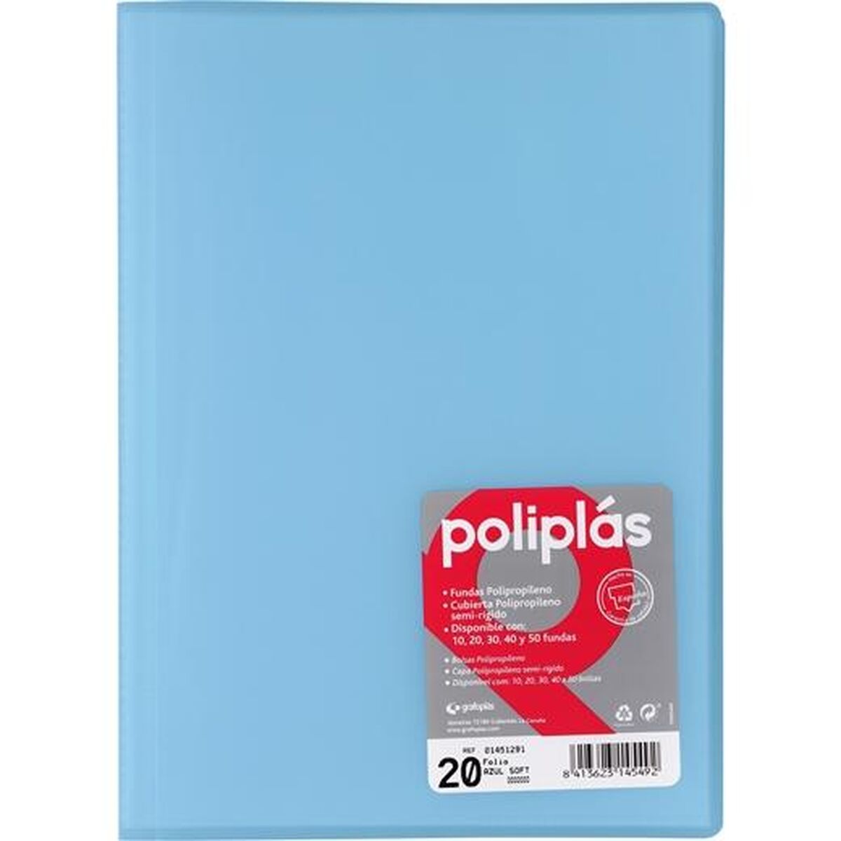 Organiser Folder Grafoplas POLIPLS Blue A4 (8 Units)