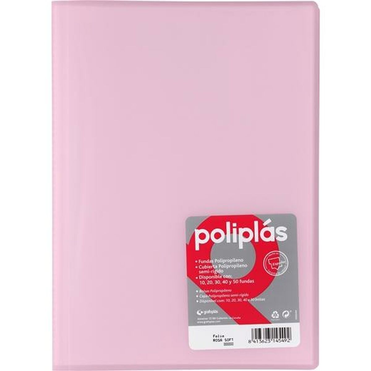 Organiser Folder Grafoplas POLIPLS Pink A4 (8 Units)