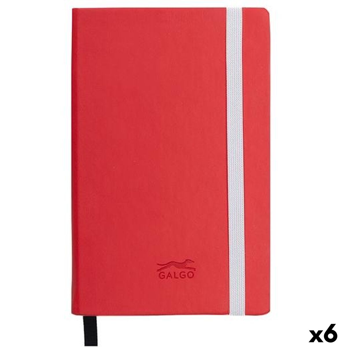 Notebook Galgo Red A6 (6 Units) Notebook Galgo Red A6 (6 Units)