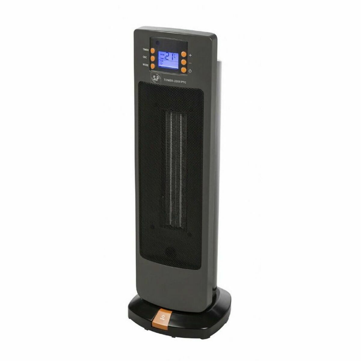 Electric Ceramic Heater S&P TOWER- 2000 PTC 2000 W Black Electric Ceramic Heater S&P TOWER- 2000 PTC 2000 W Black