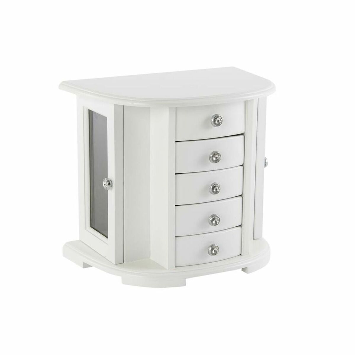 Jewelry box DKD Home Decor Velvet Romantic Mirror MDF Wood (26 x 18 x 23 cm) Jewelry box DKD Home Decor Velvet Romantic Mirror MDF Wood (26 x 18 x 23 cm)