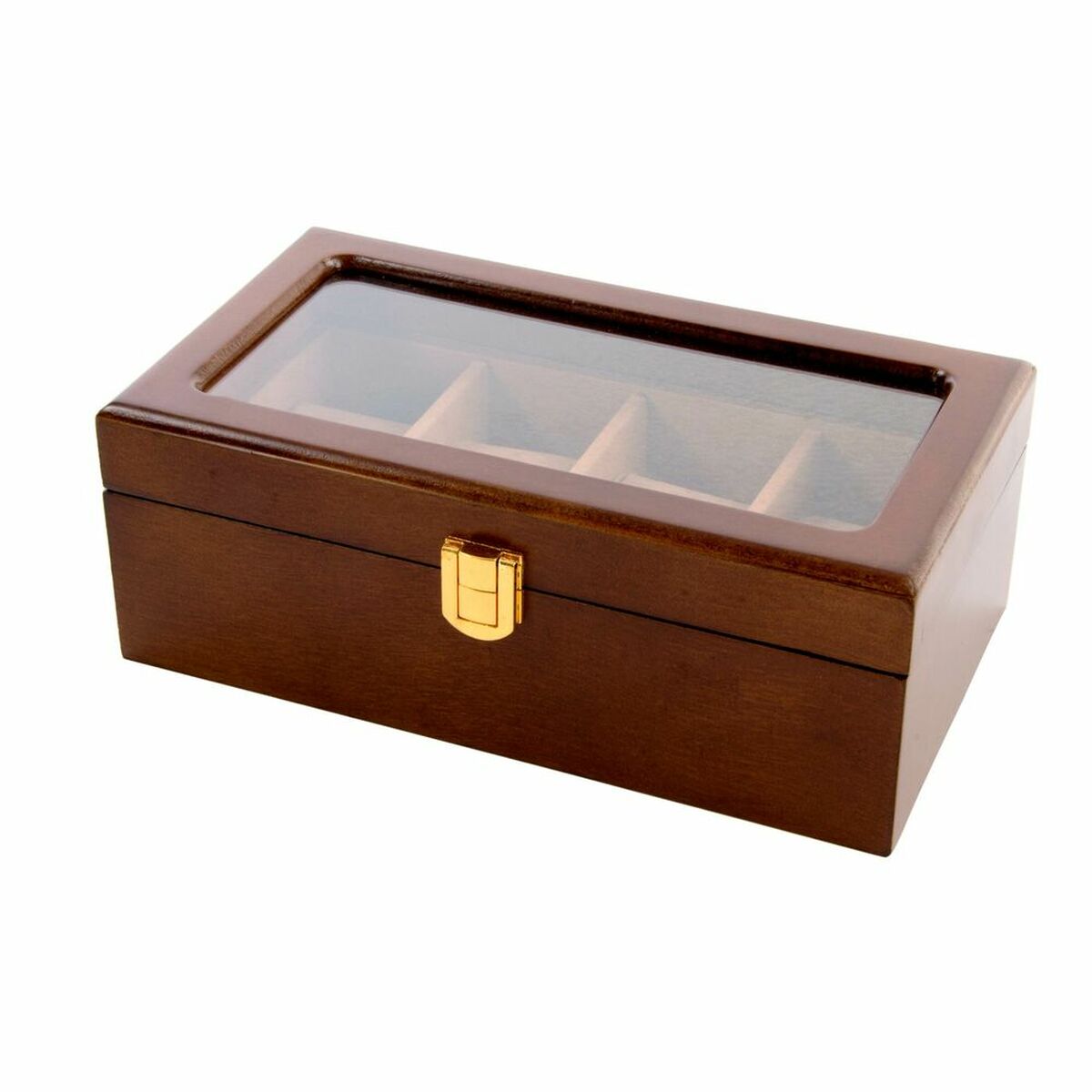 Jewelry box DKD Home Decor Watches Brown Wood Crystal MDF Wood 22 x 12 x 8 cm Jewelry box DKD Home Decor Watches Brown Wood Crystal MDF Wood 22 x 12 x 8 cm