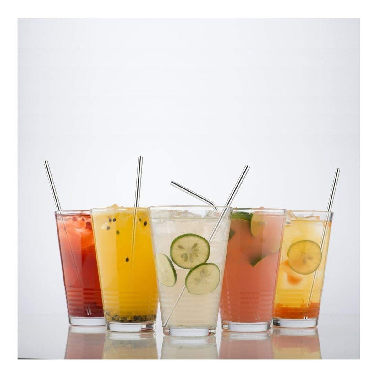 Reusable Drinking Straw DKD Home Decor Golden Stainless steel