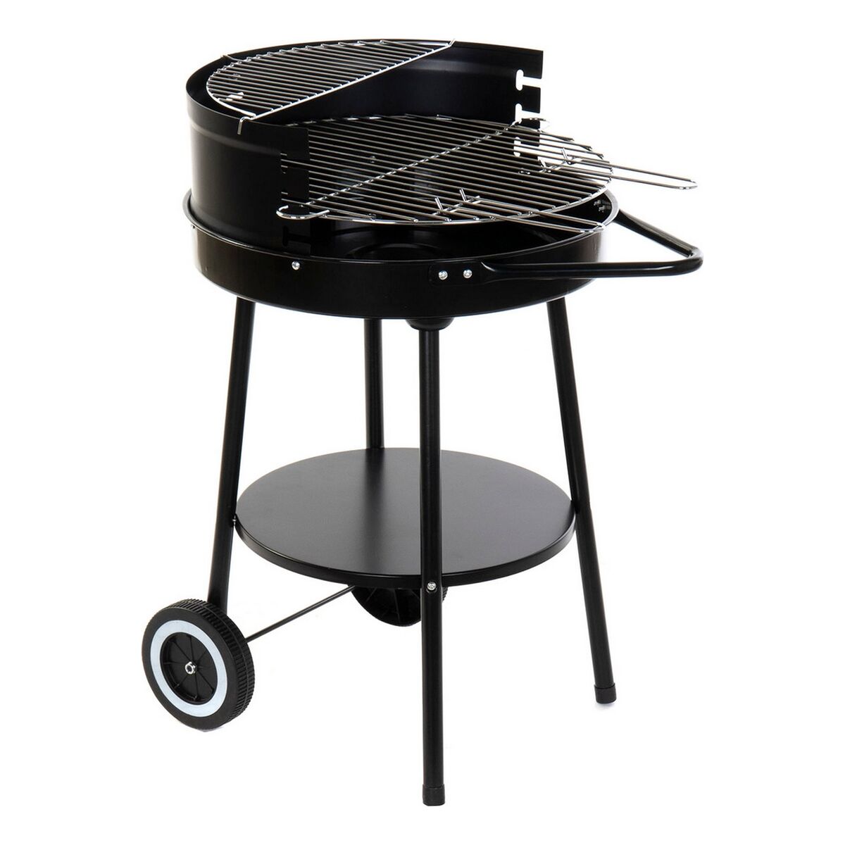 Coal Barbecue with Wheels DKD Home Decor Black Metal Plastic 59 x 49,5 x 82 cm Coal Barbecue with Wheels DKD Home Decor Black Metal Plastic 59 x 49,5 x 82 cm