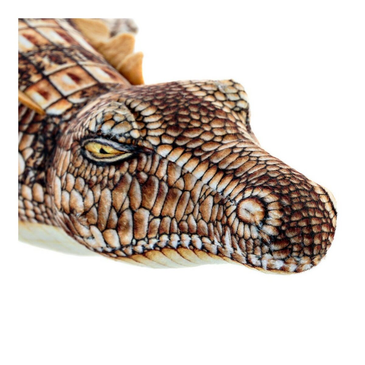 Fluffy toy DKD Home Decor S3016335 Brown Children’s Crocodile 46 x 22 x 8 cm