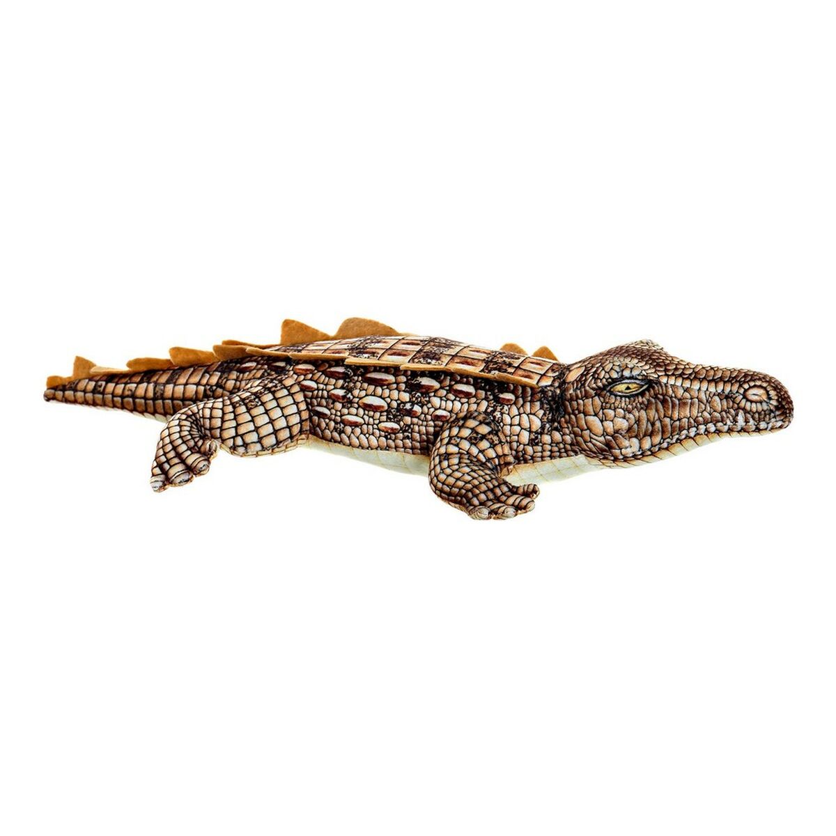 Fluffy toy DKD Home Decor S3016335 Brown Children’s Crocodile 46 x 22 x 8 cm