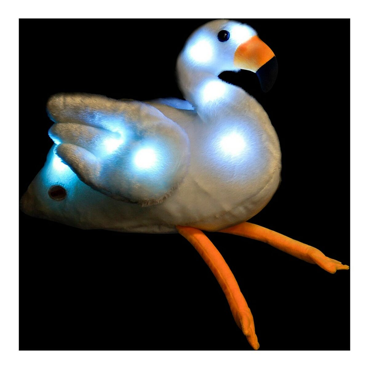 Fluffy toy DKD Home Decor White Pink Children’s Pink flamingo 34 x 25 x 27 cm (2 Units)