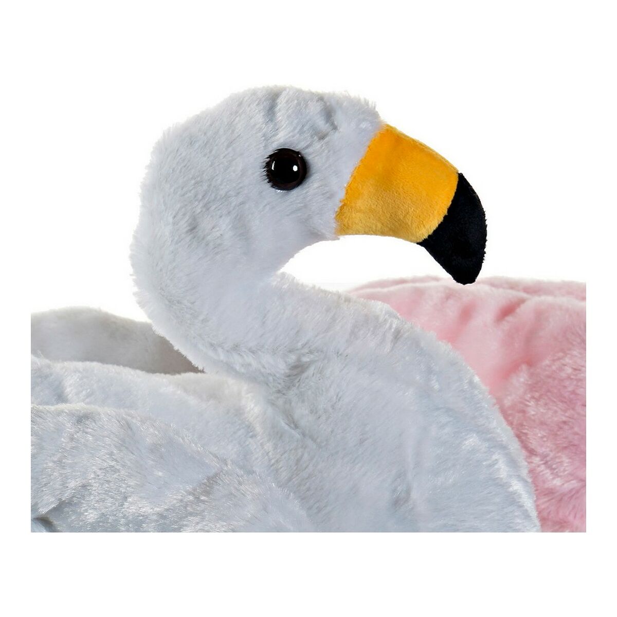 Fluffy toy DKD Home Decor White Pink Children’s Pink flamingo 34 x 25 x 27 cm (2 Units)