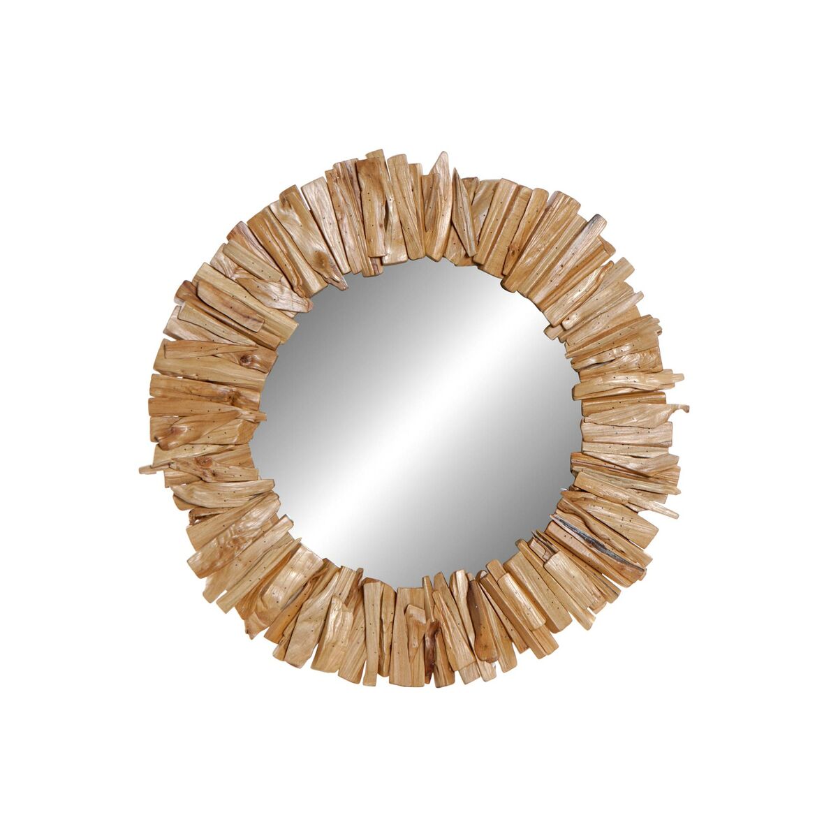 Wall mirror DKD Home Decor Natural Alpino Aged finish 60 x 4 x 60 cm Wall mirror DKD Home Decor Natural Alpino Aged finish 60 x 4 x 60 cm