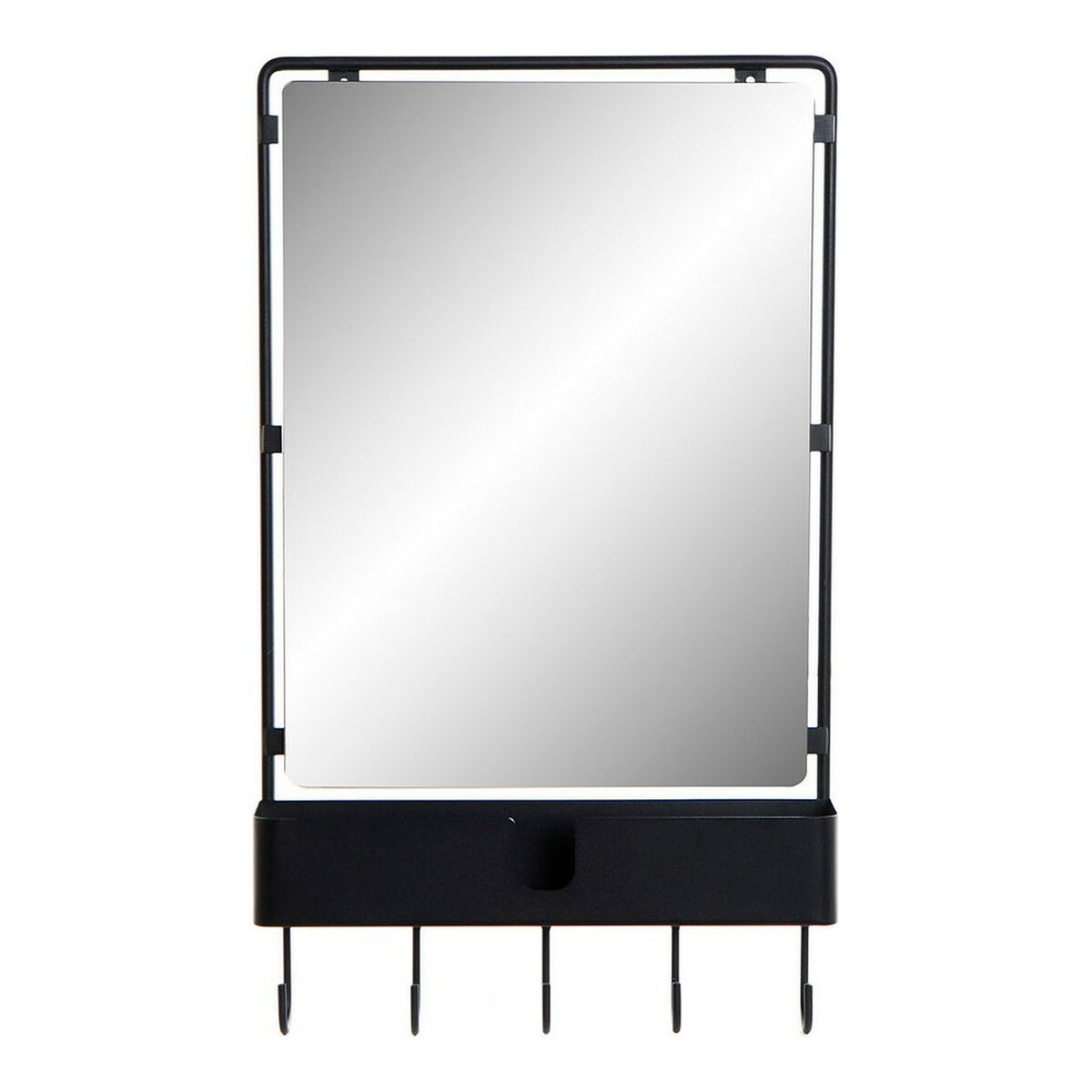 Wall mounted coat hanger DKD Home Decor Black Metal Loft 40 x 9 x 72 cm (1 Unit) Wall mounted coat hanger DKD Home Decor Black Metal Loft 40 x 9 x 72 cm (1 Unit)