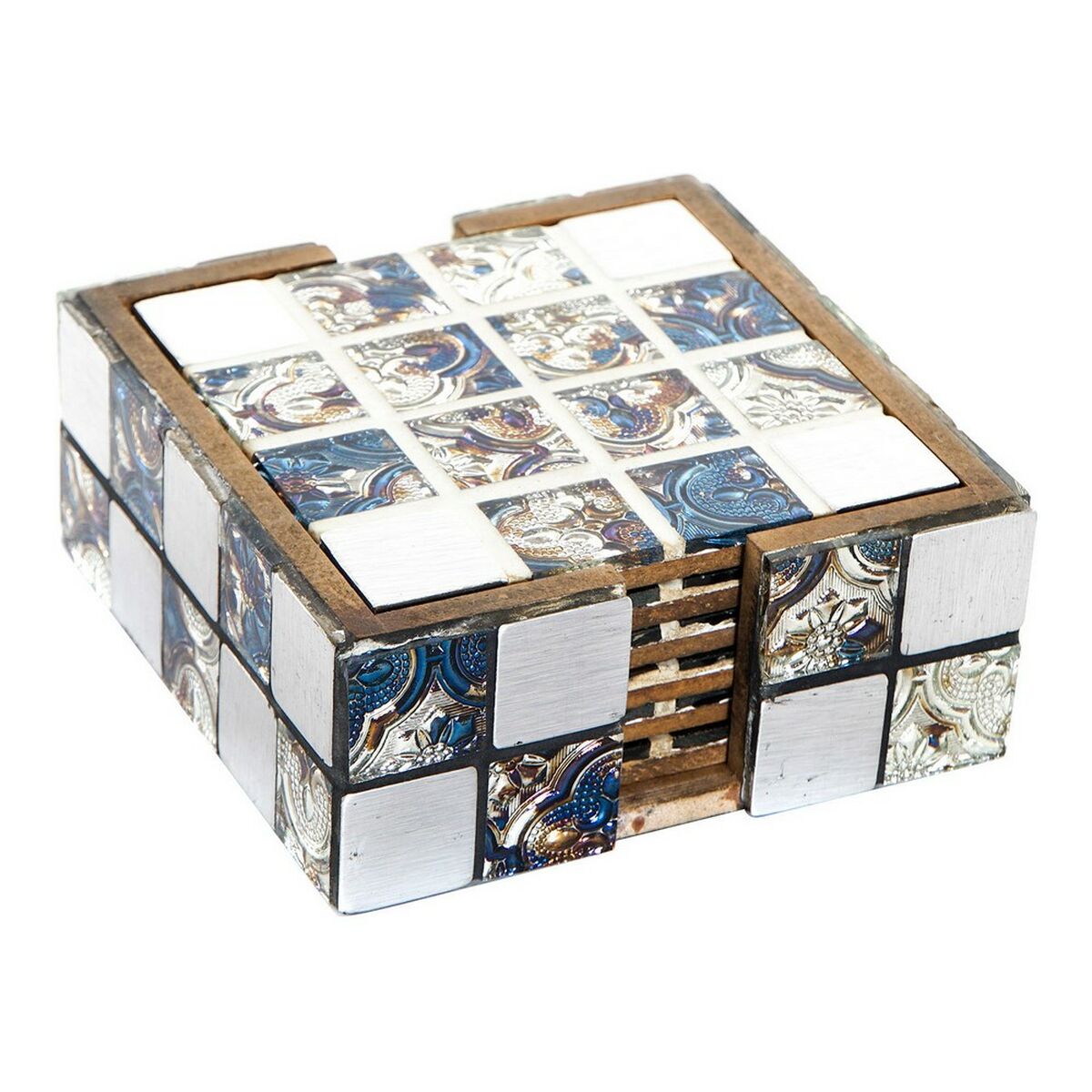 Coasters DKD Home Decor Resin MDF Wood (6 pcs) Coasters DKD Home Decor Resin MDF Wood (6 pcs)