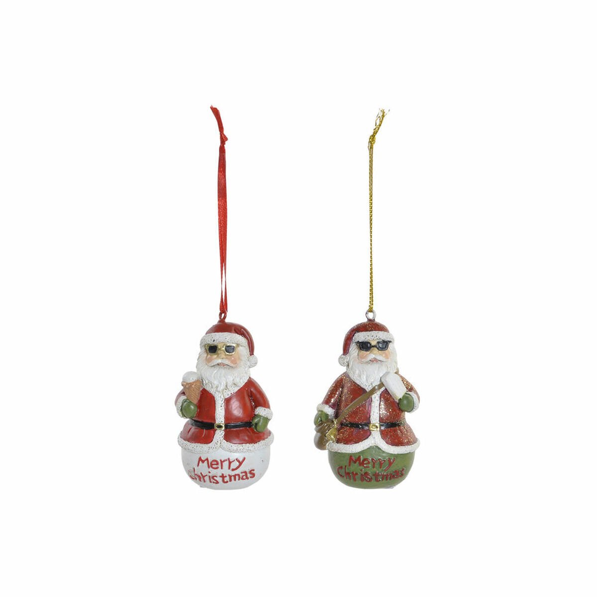 Hanging decoration DKD Home Decor Christmas Resin (2 pcs) (4.5 x 3 x 7 cm) Hanging decoration DKD Home Decor Christmas Resin (2 pcs) (4.5 x 3 x 7 cm)