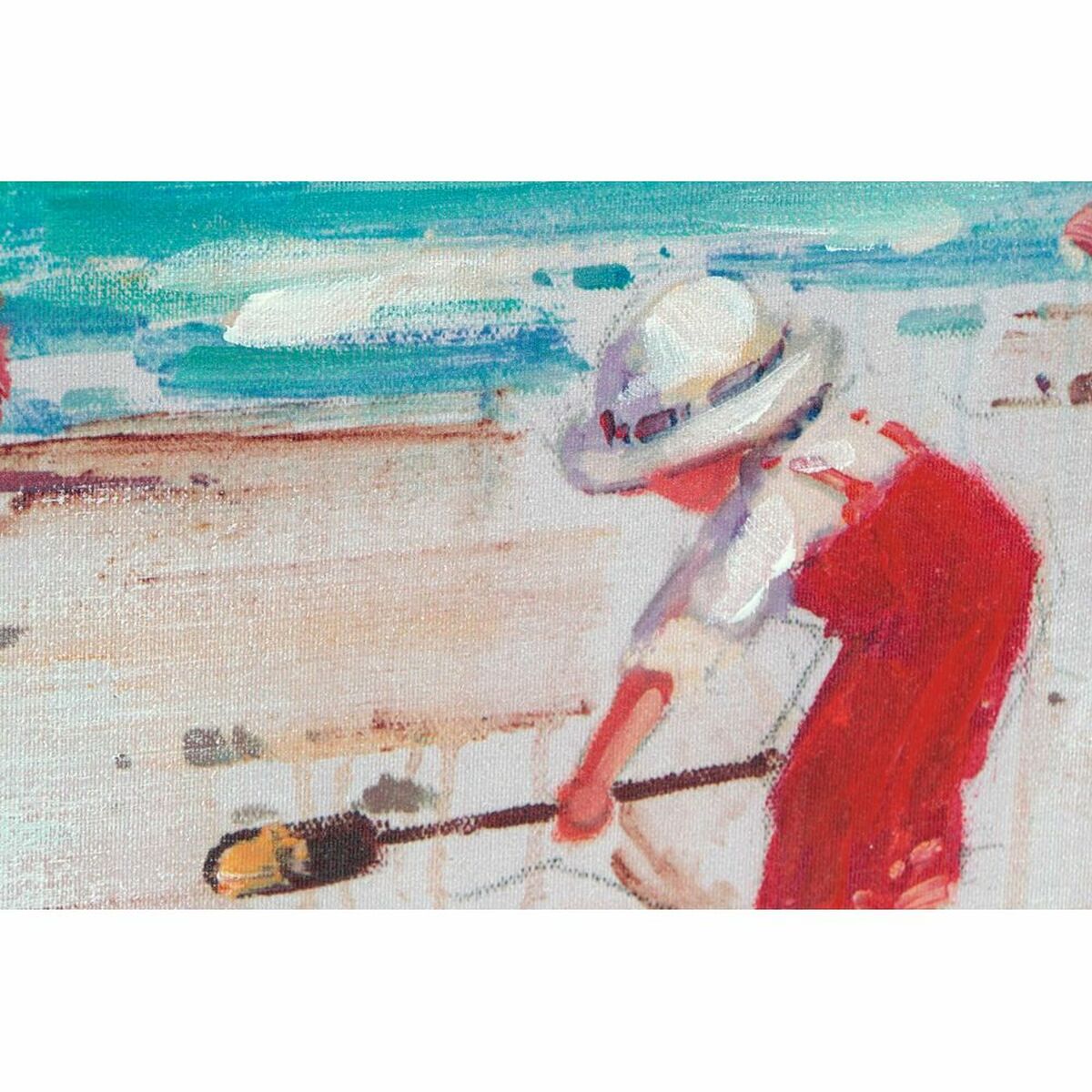 Painting DKD Home Decor Beach Boys (50 x 2,5 x 70 cm) (2 Units)