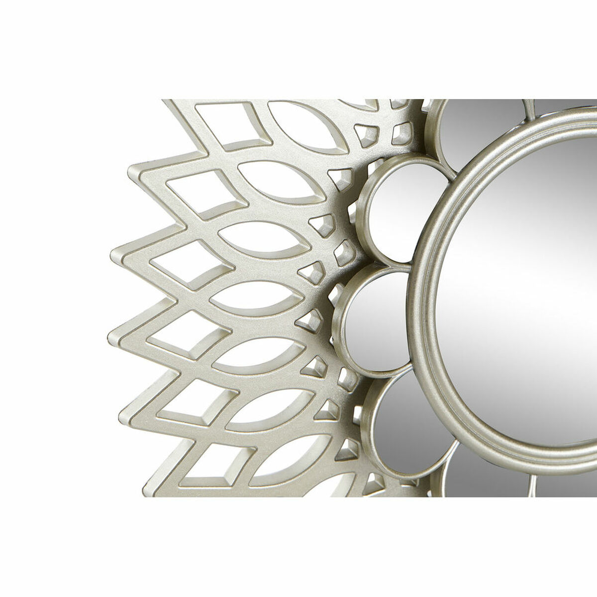 Mirror Set DKD Home Decor Wall polypropylene Golden Mirror (2 pcs) (35 x 3.5 x 35 cm)