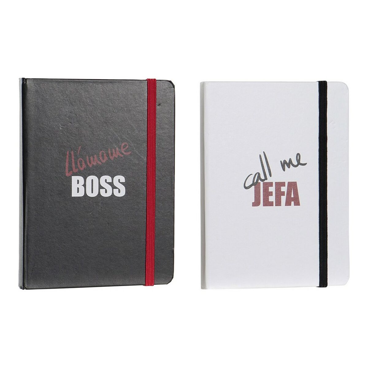 Notebook DKD Home Decor White Black Red (2 pcs) (10.5 x 1.5 x 14.5 cm) Notebook DKD Home Decor White Black Red (2 pcs) (10.5 x 1.5 x 14.5 cm)