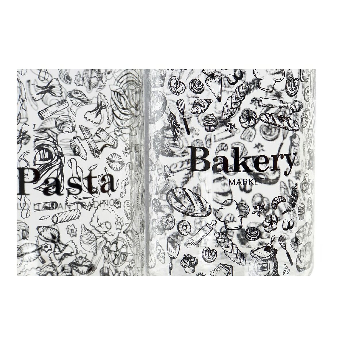 Tin DKD Home Decor Crystal Traditional 10 x 12.5 x 20 cm 1 L (2 pcs)