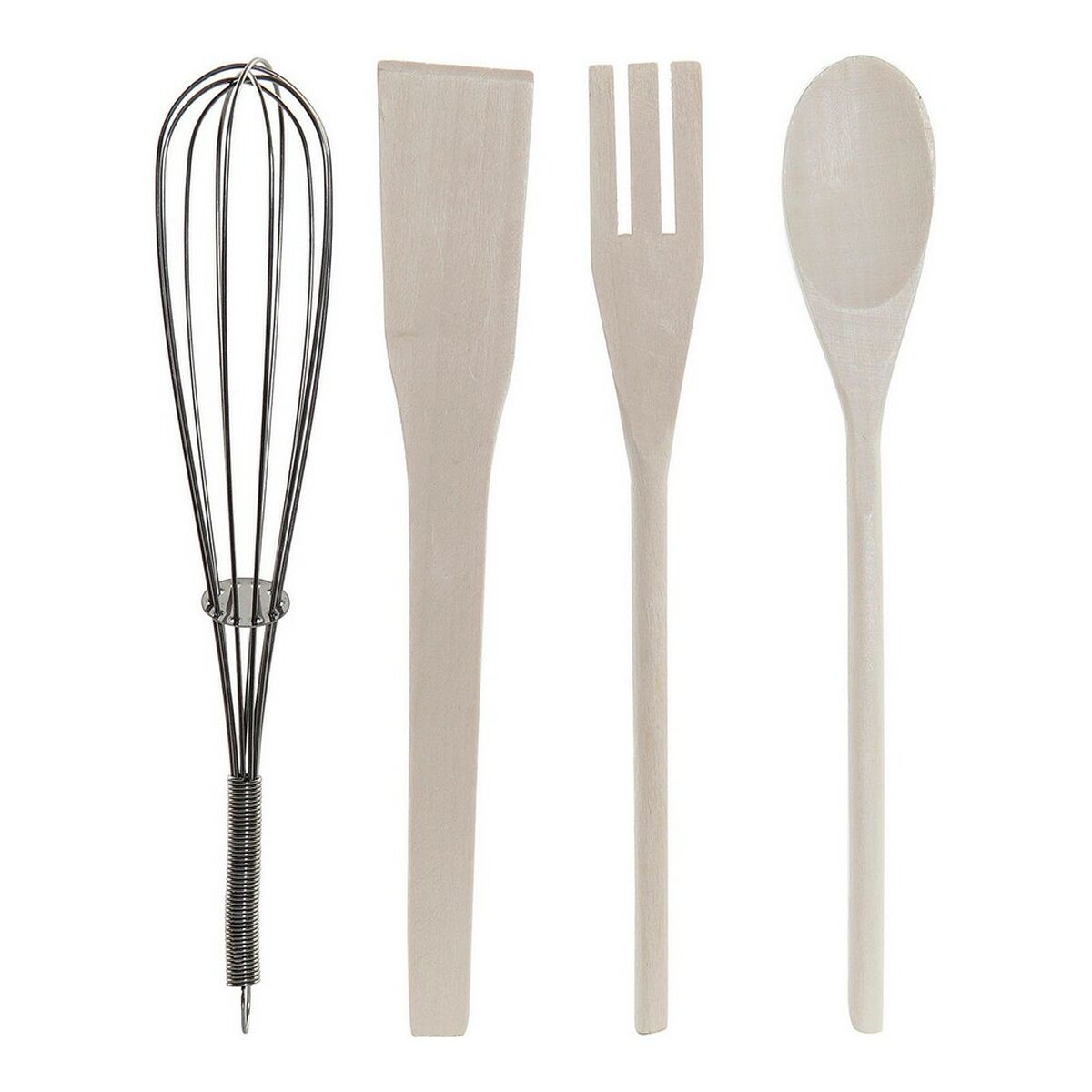 Pot for Kitchen Utensils DKD Home Decor Rubber wood Stoneware (2 pcs)