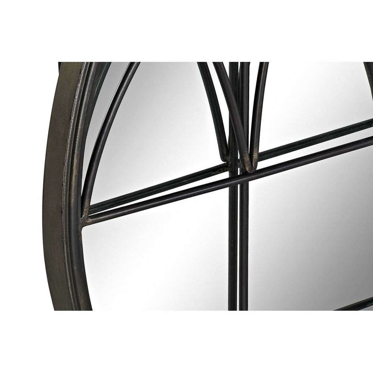 Wall mirror DKD Home Decor Black Modern 76 x 4 x 76 cm